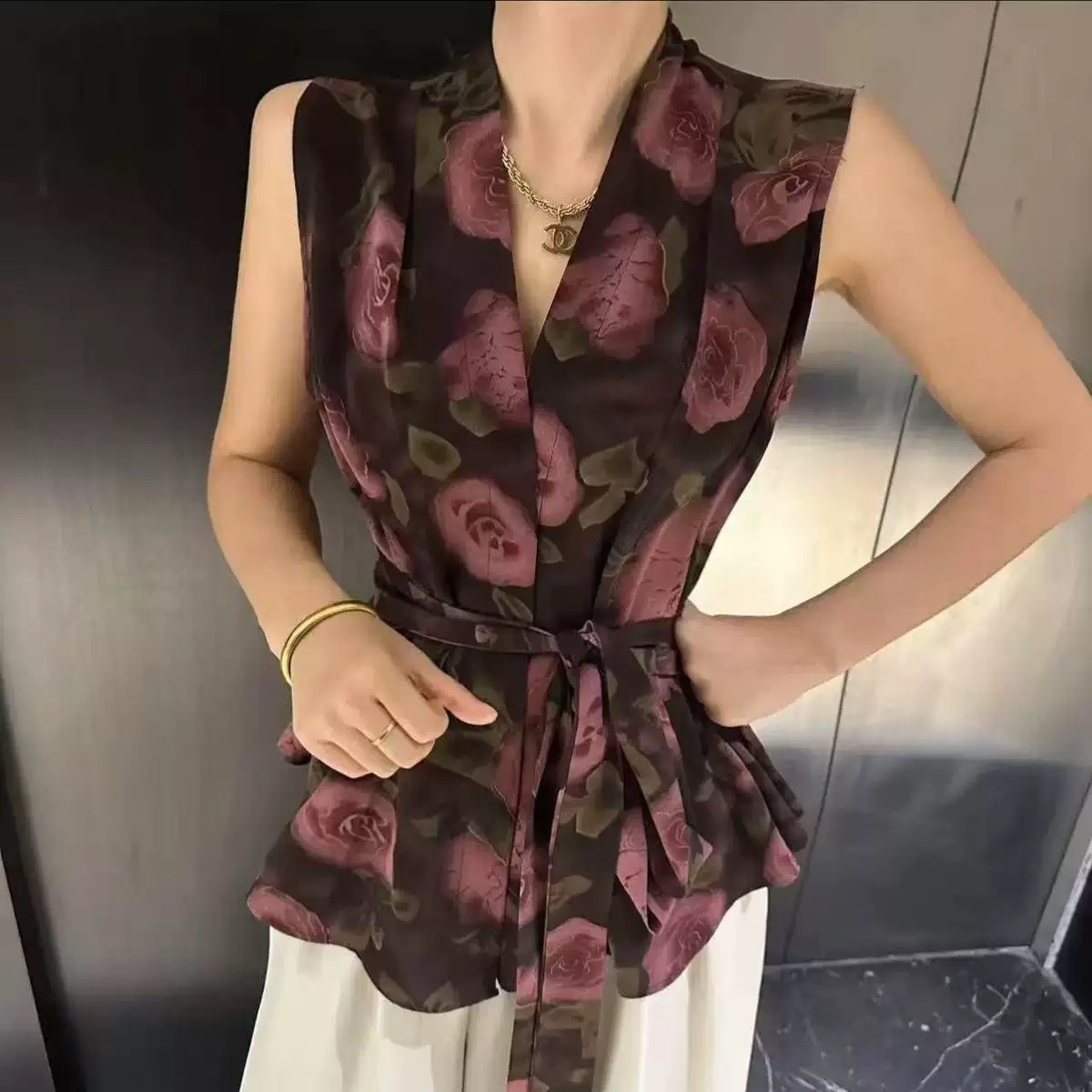 C924. TOP ROSE PINK