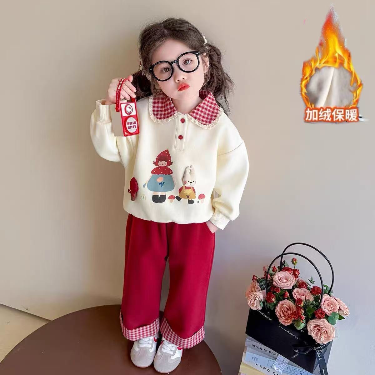 K32. RED BABY SET