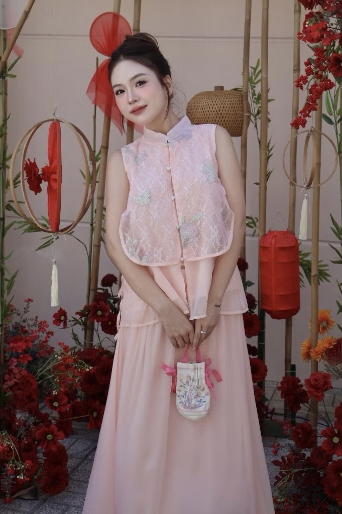 A418. SET VAY TRUNG HOA HONG