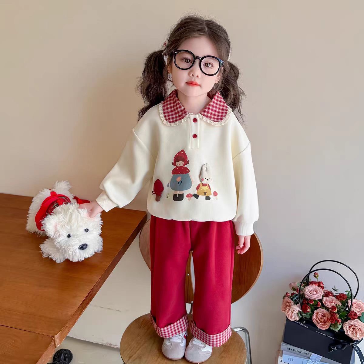 K32. RED BABY SET