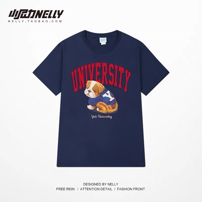 1691. DOG NAVY TEE