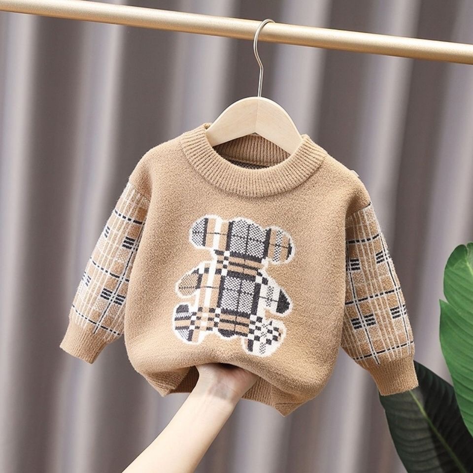K560. BABY SWEATER BROWN BEAR