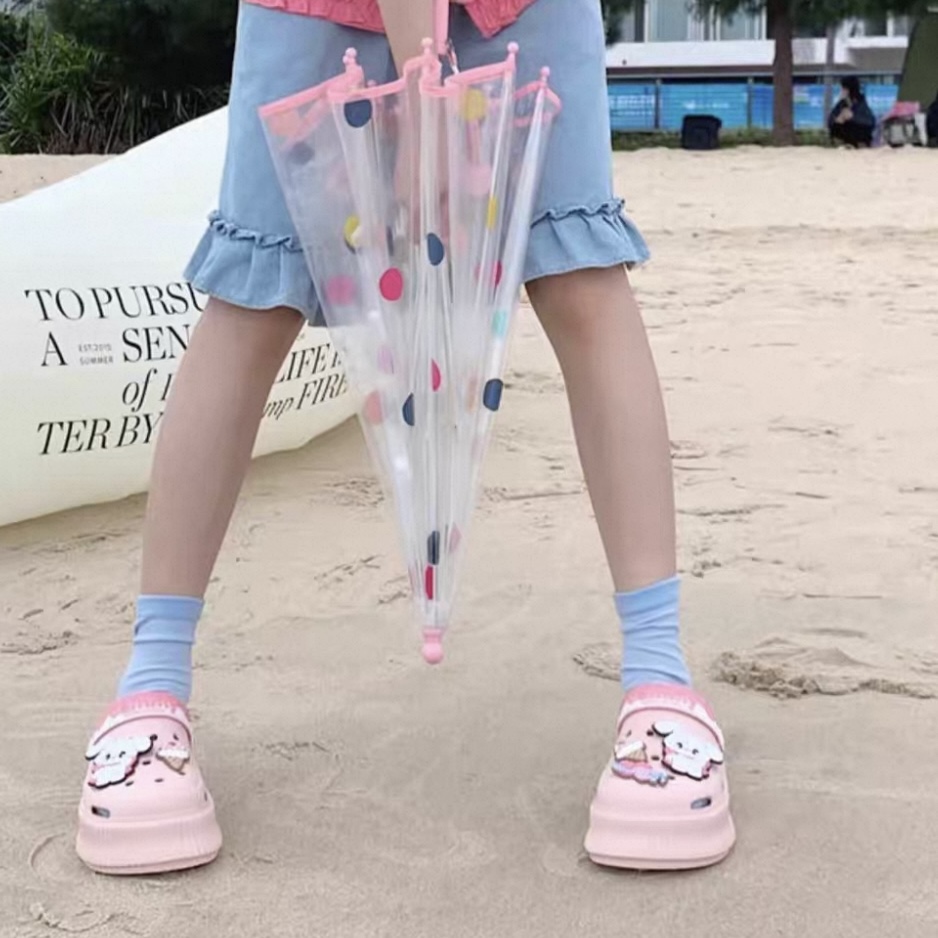 A463. CROCS CAT PINK