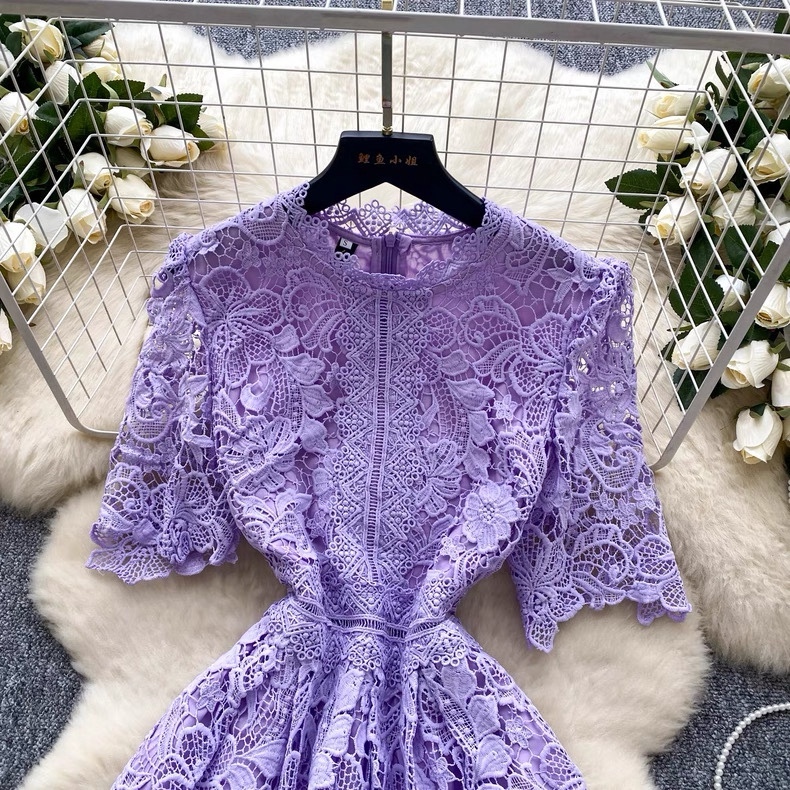 7860. PURPLE LONG DRESS