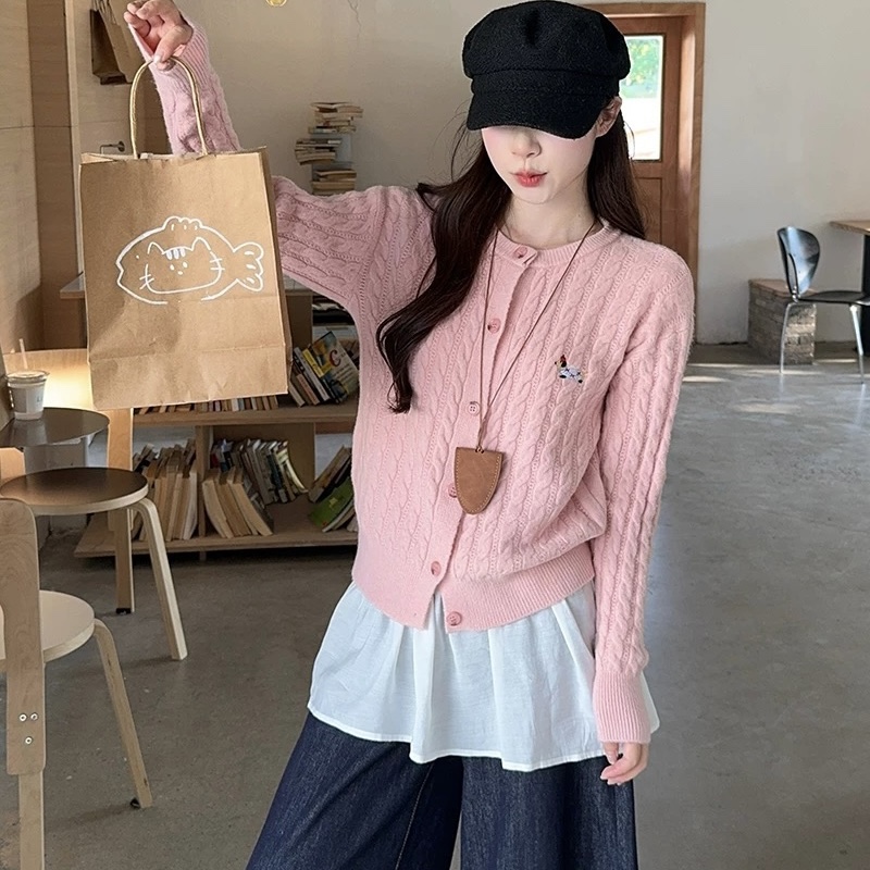 T273. SWEATER PINK DOG