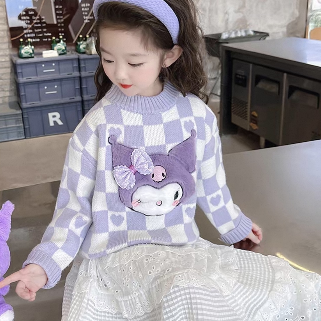 K507. BABY SWEATER PURPLE