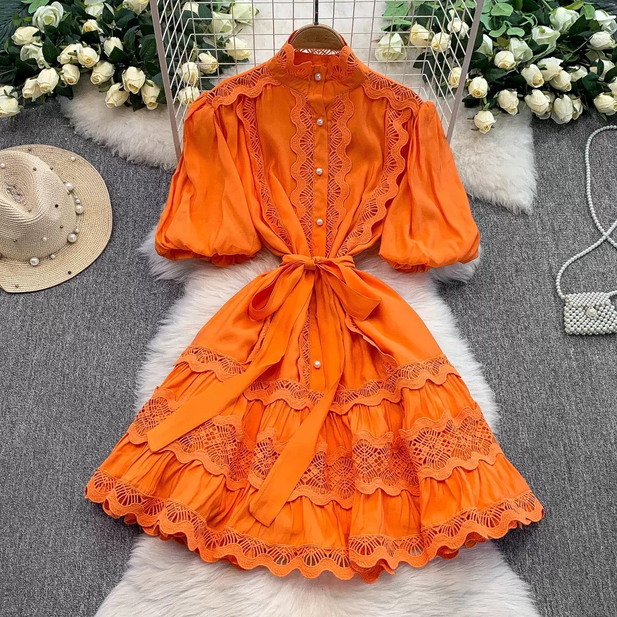 8361. DRESS EXCLUSIVE ORANGE