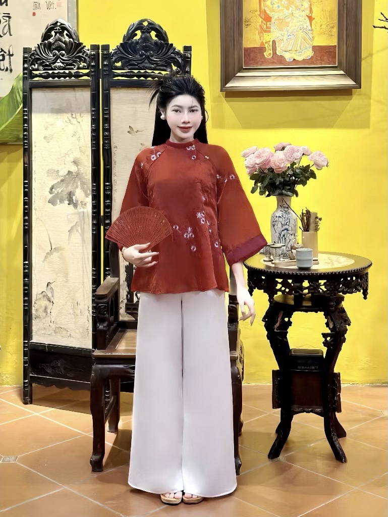 A388. SET AO BABA VOAN HOA DO