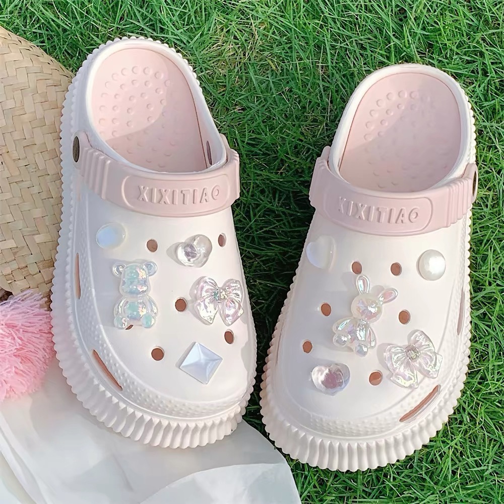 A457. CROCS BUNNY LIGHT PINK