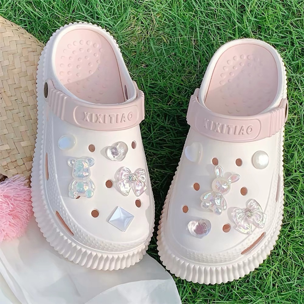 A457. CROCS BUNNY LIGHT PINK