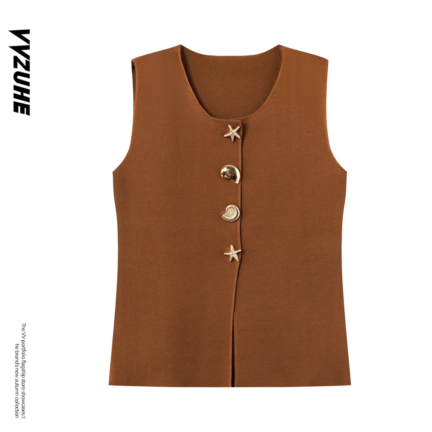 C1085. MONGTOGHI TOP BROWN