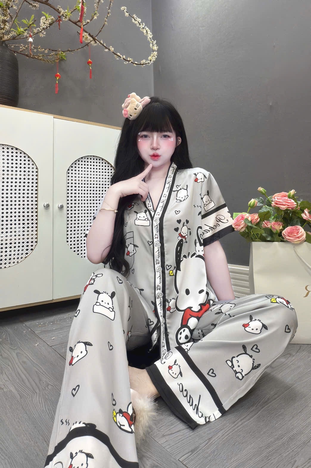V1104. SLEEPWEAR POCHACO GRAY
