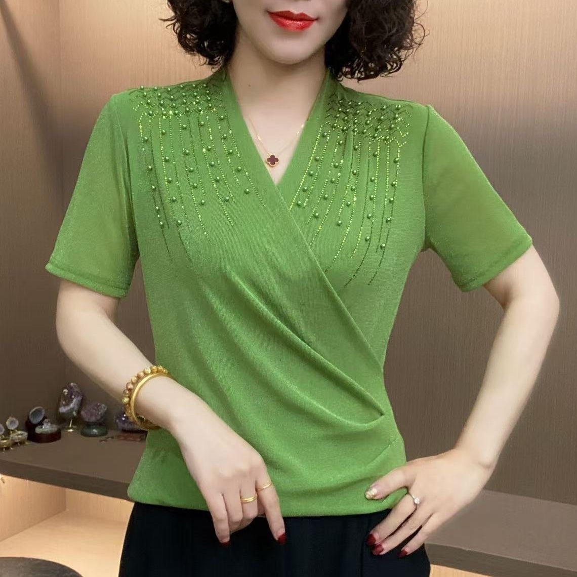 C902. MONGTOGHI TOP GREEN