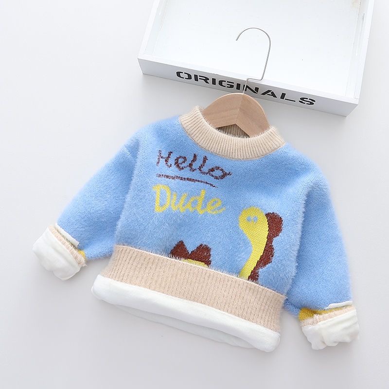 K548. BABY SWEATER DUDE BLUE