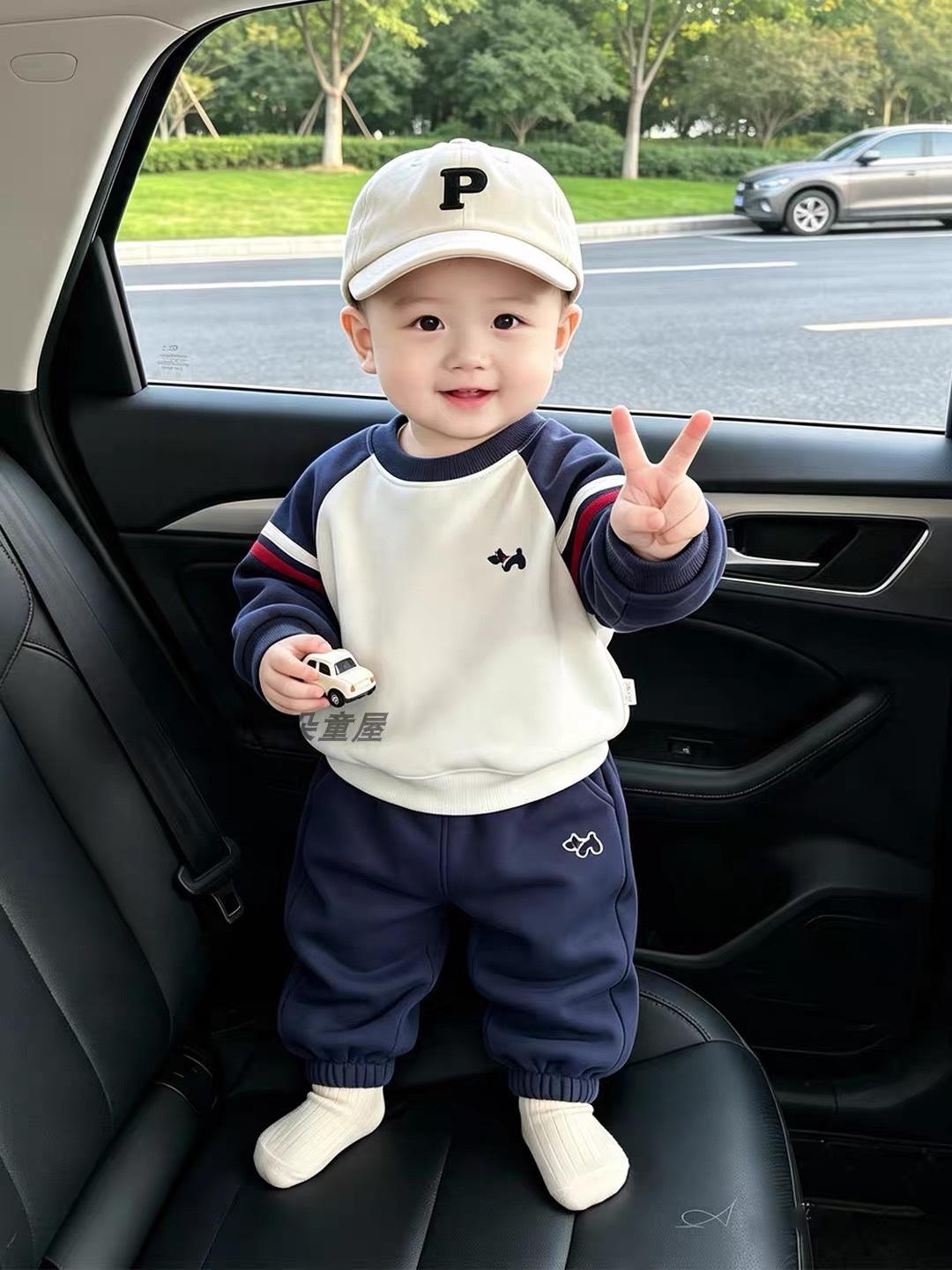 K407. KID BOY BLUE SET
