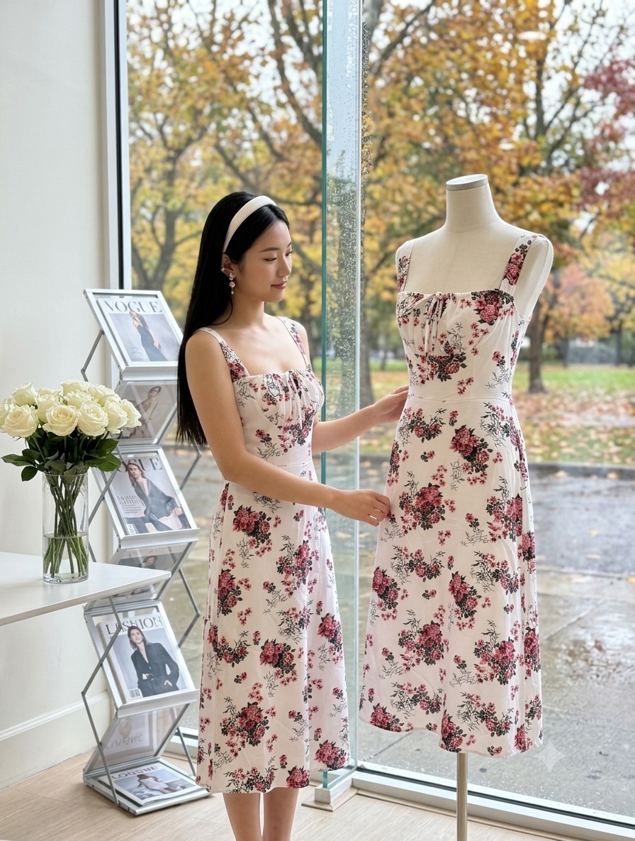 V830. MAXI DRESS SAT NACH•