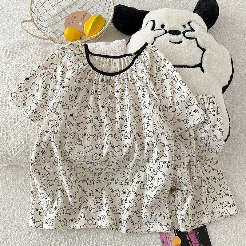 S284. SLEEPWEAR RABBIT WHITE