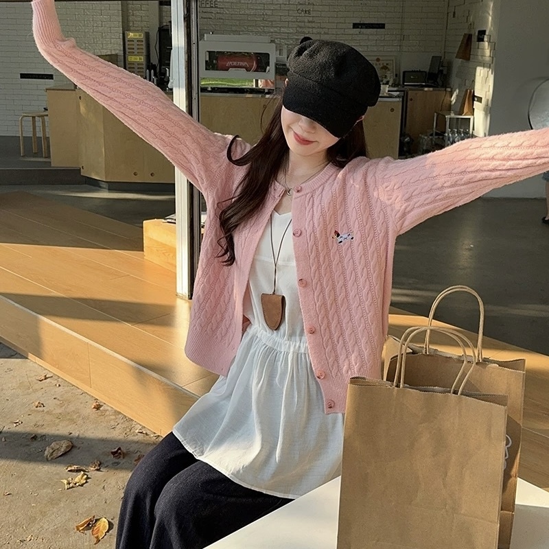 T273. SWEATER PINK DOG