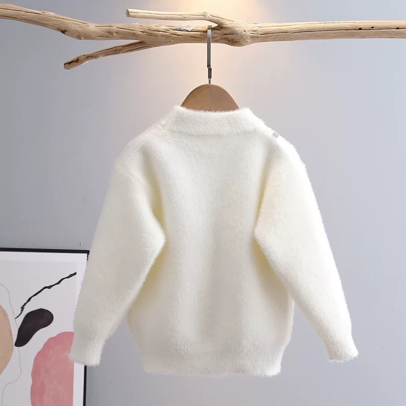 K500. BABY SWEATER WHITE BEAR