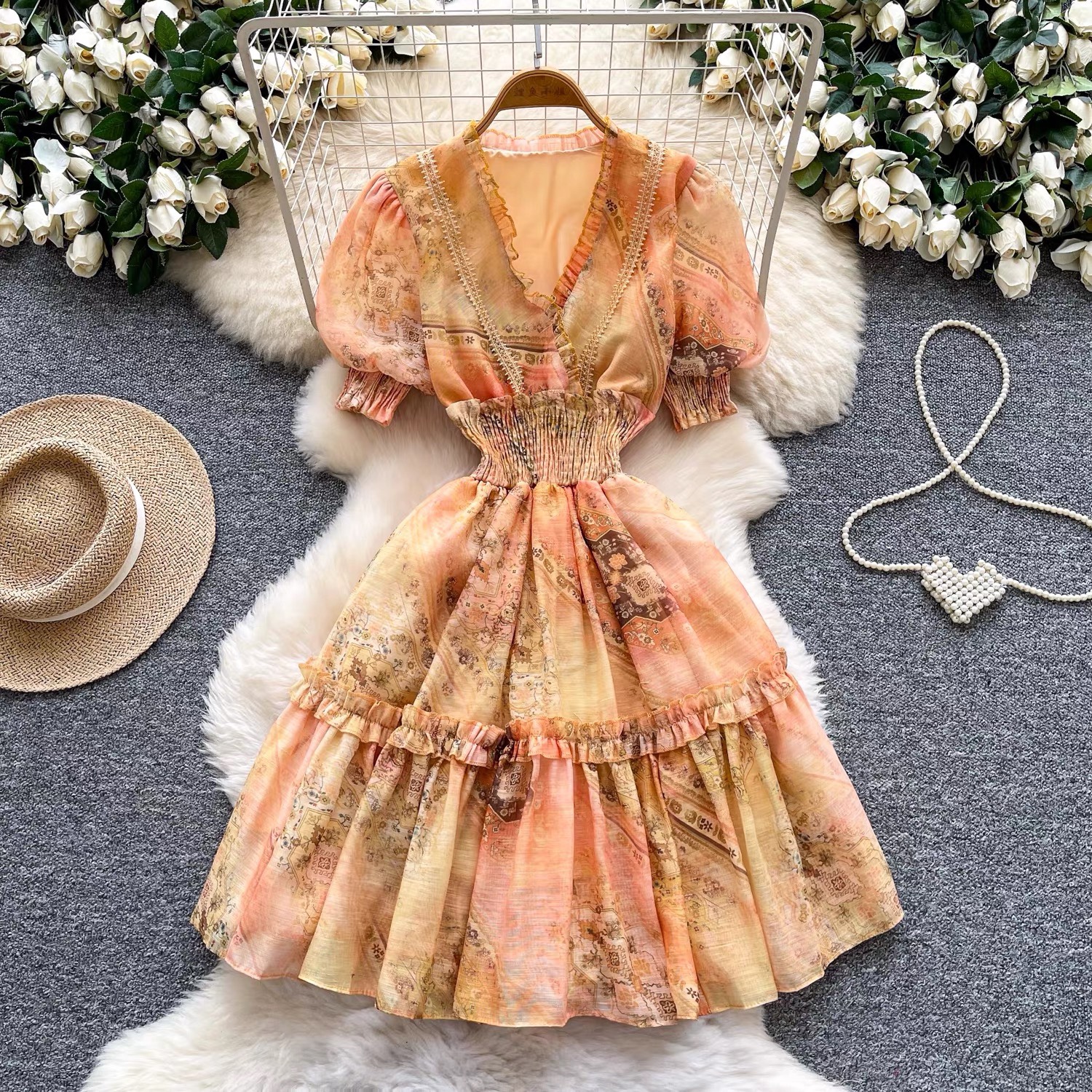 8322. DRESS EXCLUSIVE ORANGE