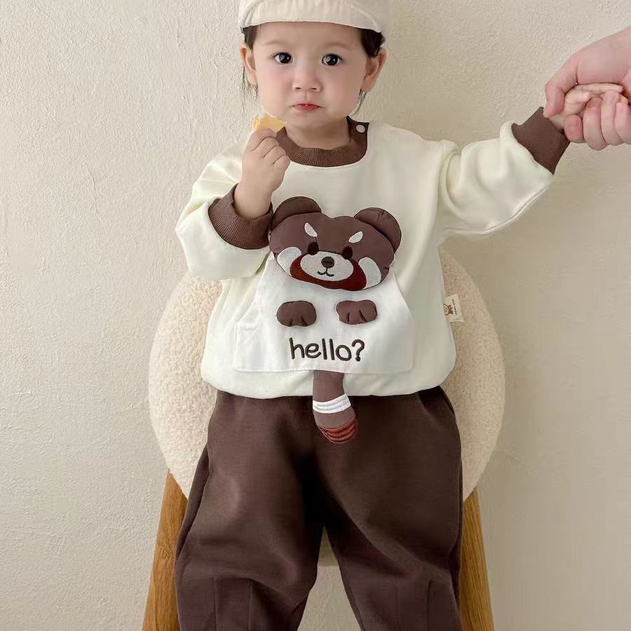 K76. BROWN BEAR BABY SET
