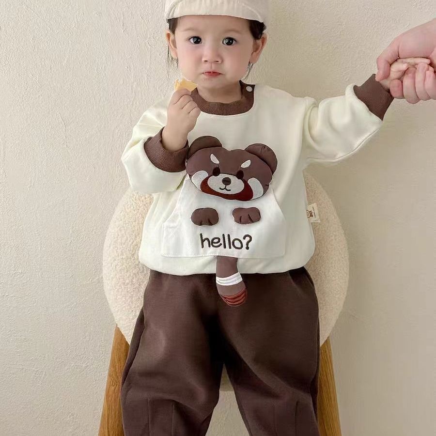 K76. BROWN BEAR BABY SET