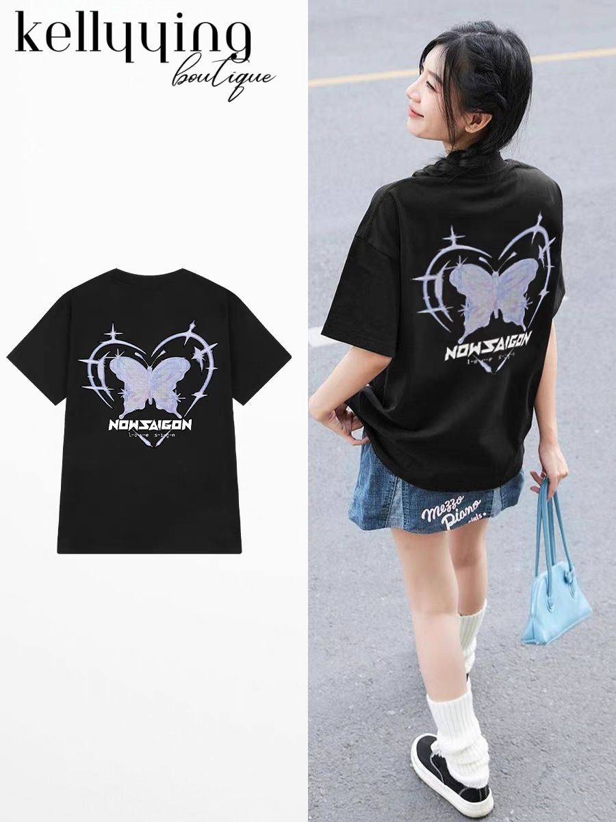 【関税込み】Still Kelly ブラック Euro Kelly Tシャツ 1496. BLACK TEE-kelly ying boutique