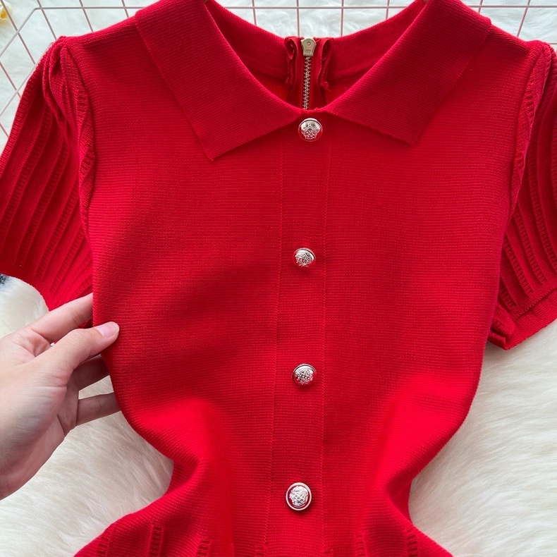 R54. RED SHORT DRESS