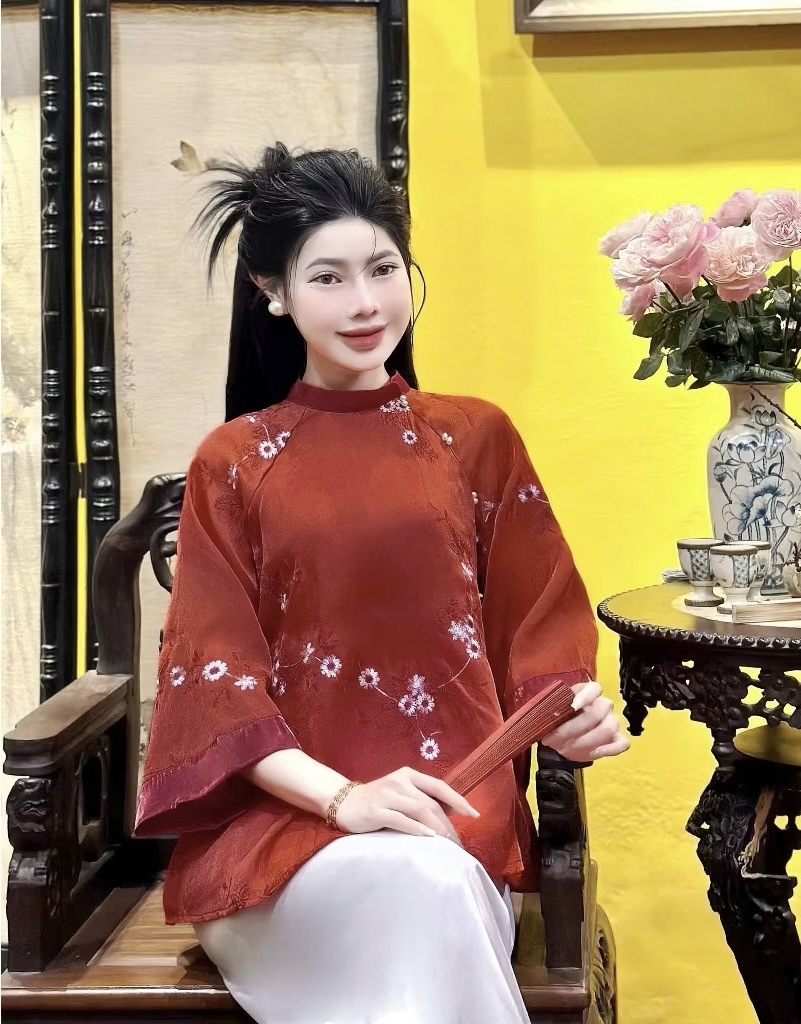 A388. SET AO BABA VOAN HOA DO