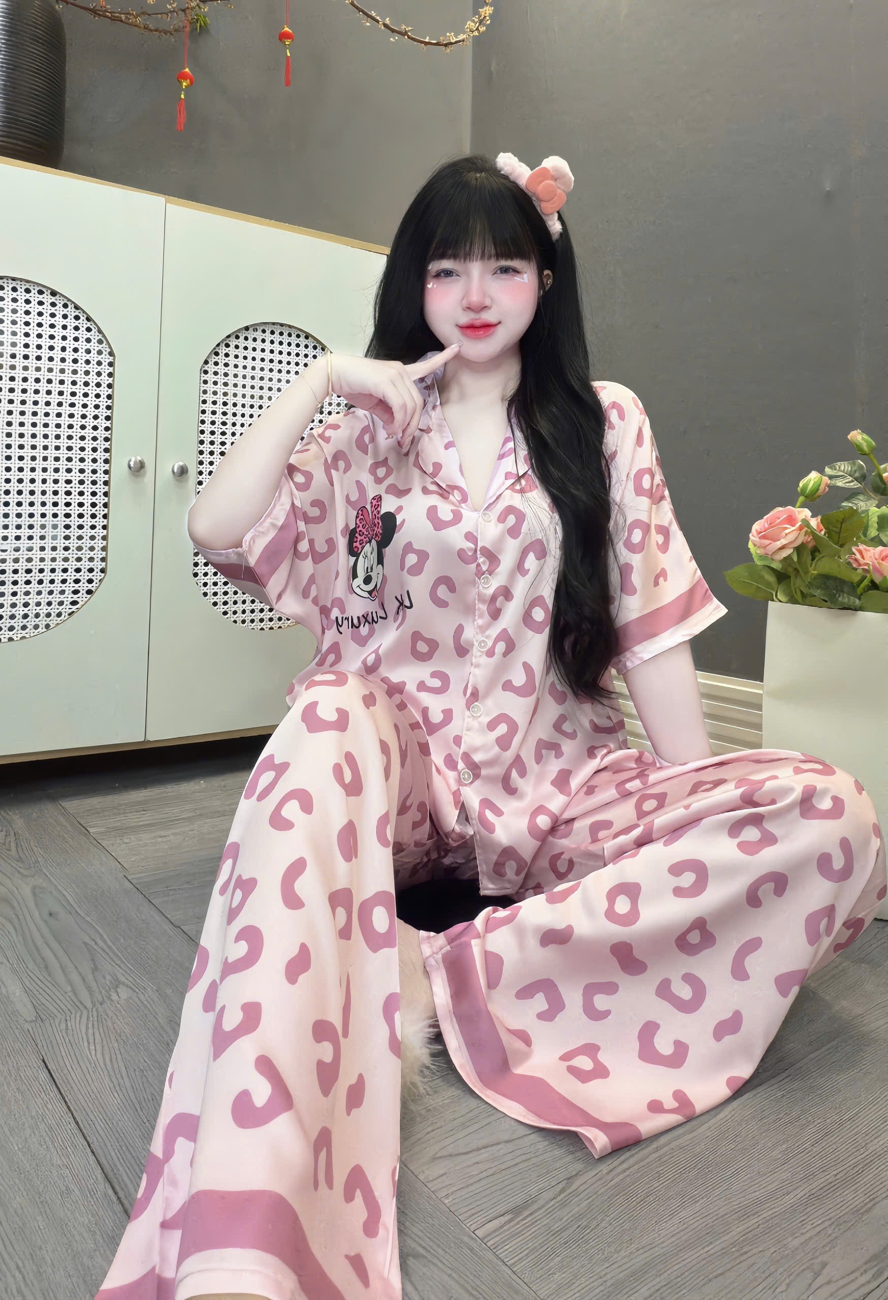 V1119. SLEEPWEAR MICKEY BEO PINK