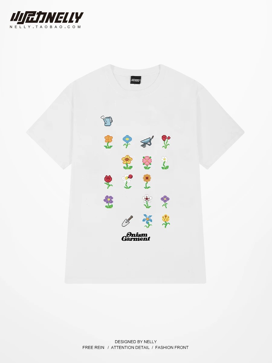1658. FLOWER WHITE TEE