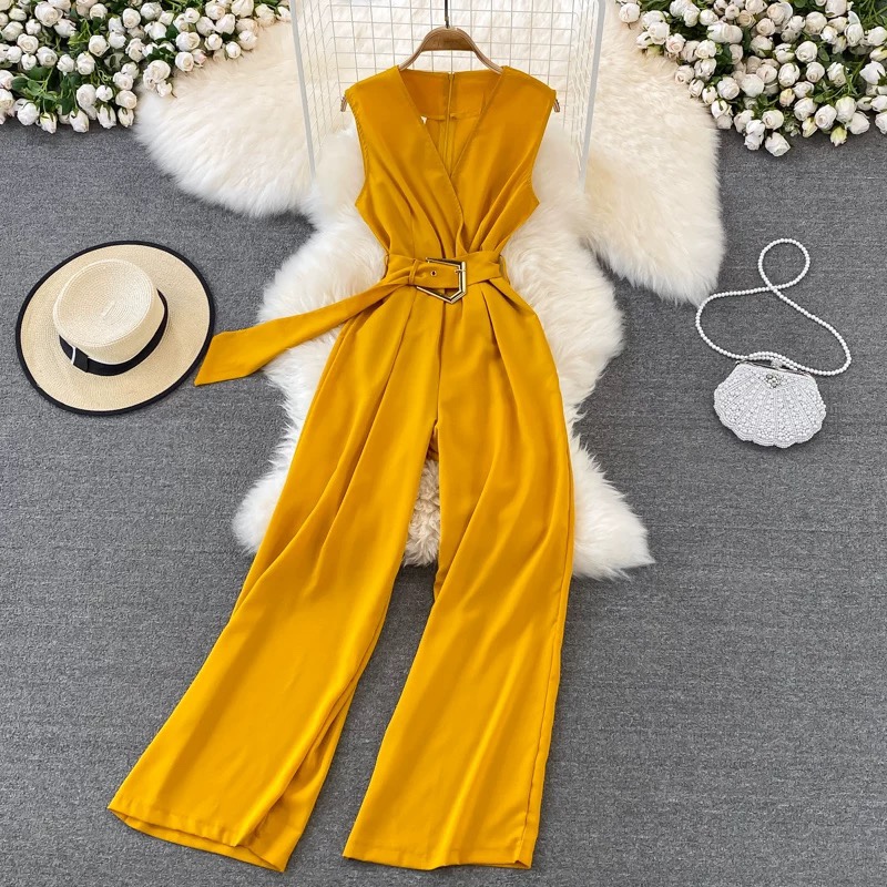 7684. YELLOW JUMPSUIT