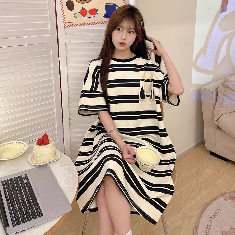 S227. SLEEPWEAR DRESS BLACK