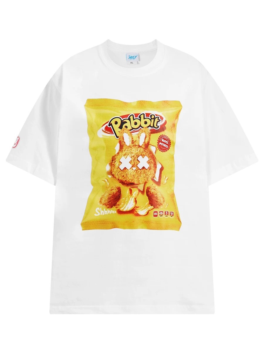 1610. SNACK RABBIT WHITE TEE