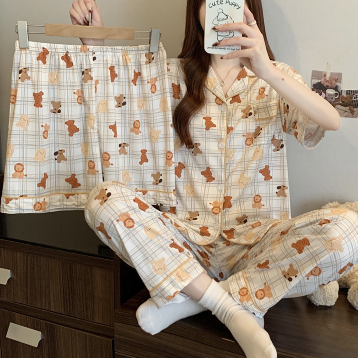 S211. SLEEPWEAR CUTIE ANIMAL CREAM