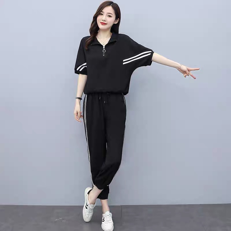 6771. BLACK LONG SET