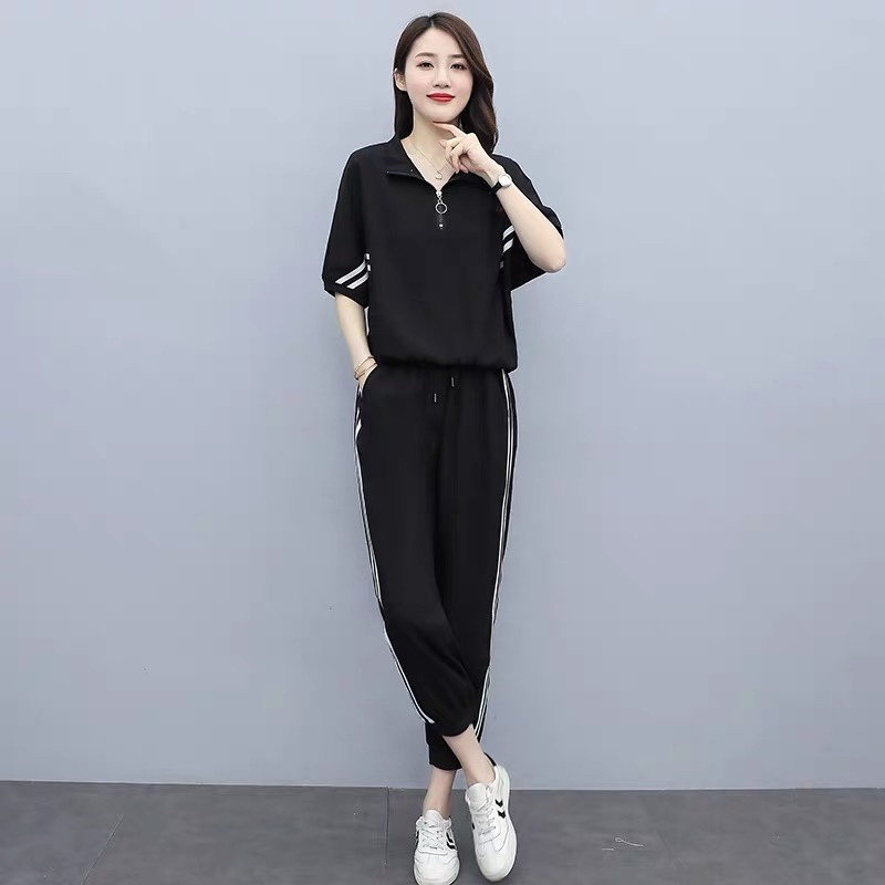 6771. BLACK LONG SET