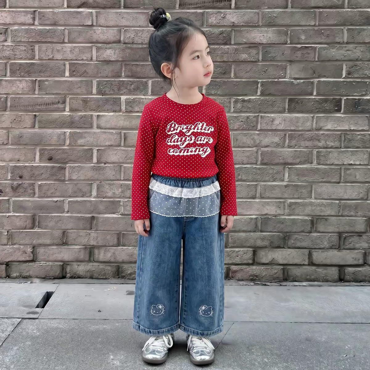 K342. KID GIRL DENIM PANT