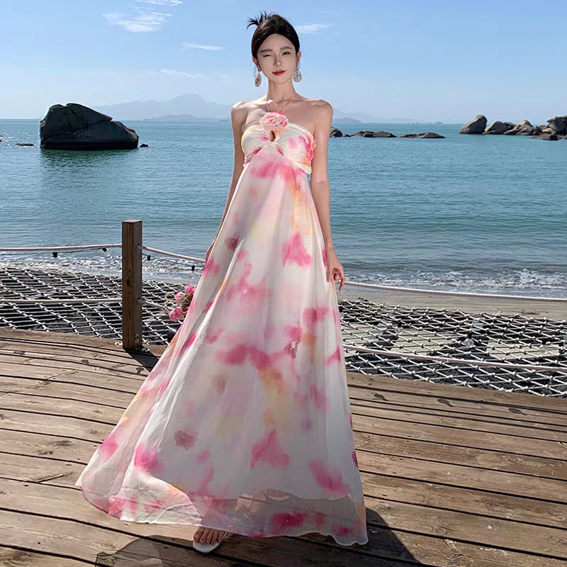 7606. PINK DRESS