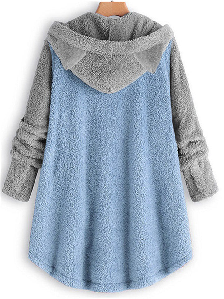 Adorable Fleece Hoodies With Cute Cat's Ears for Women