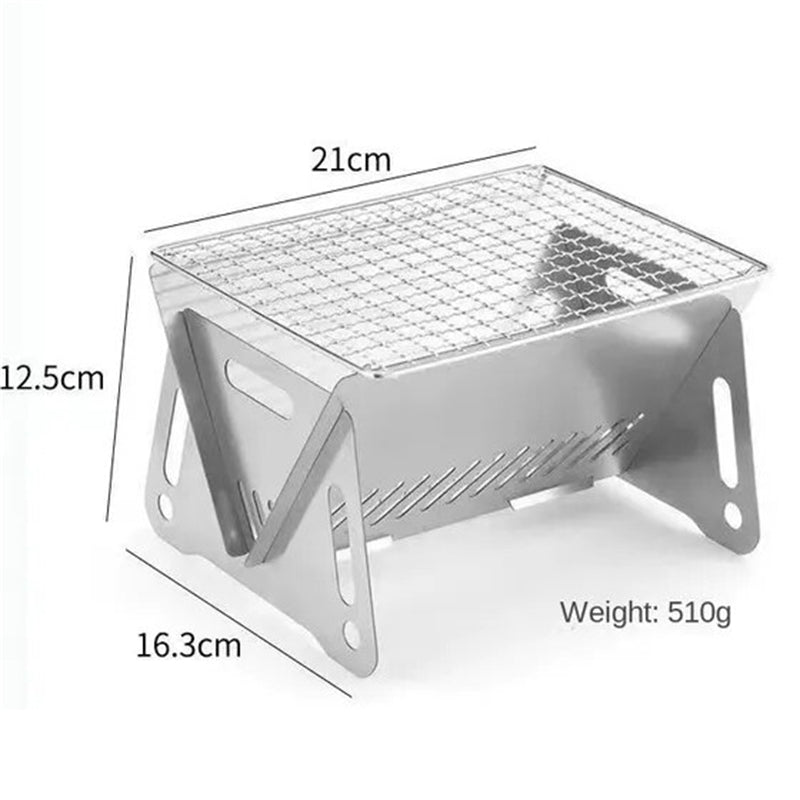 WildfireChef™ Super Light Mini 2-3 People Detachable Stainless Steel Camp BBQ Grill