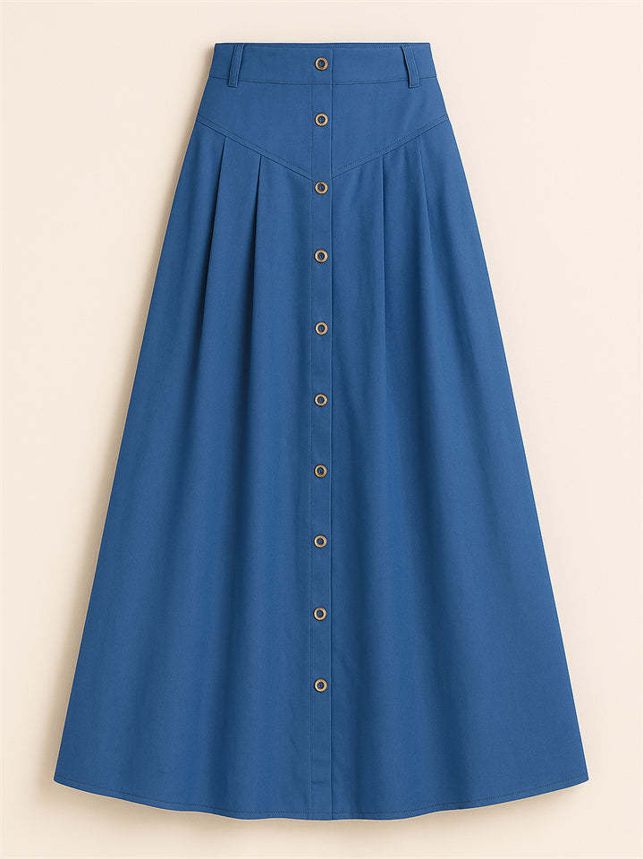 Women's Casual Ankle Length Holiday Style Skirts with Pockets