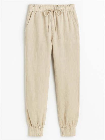 Women's Solid Color Comfort Drawstring Jogger Pants