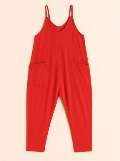Summer Casual Baggy Spaghetti Jumpsuits For women
