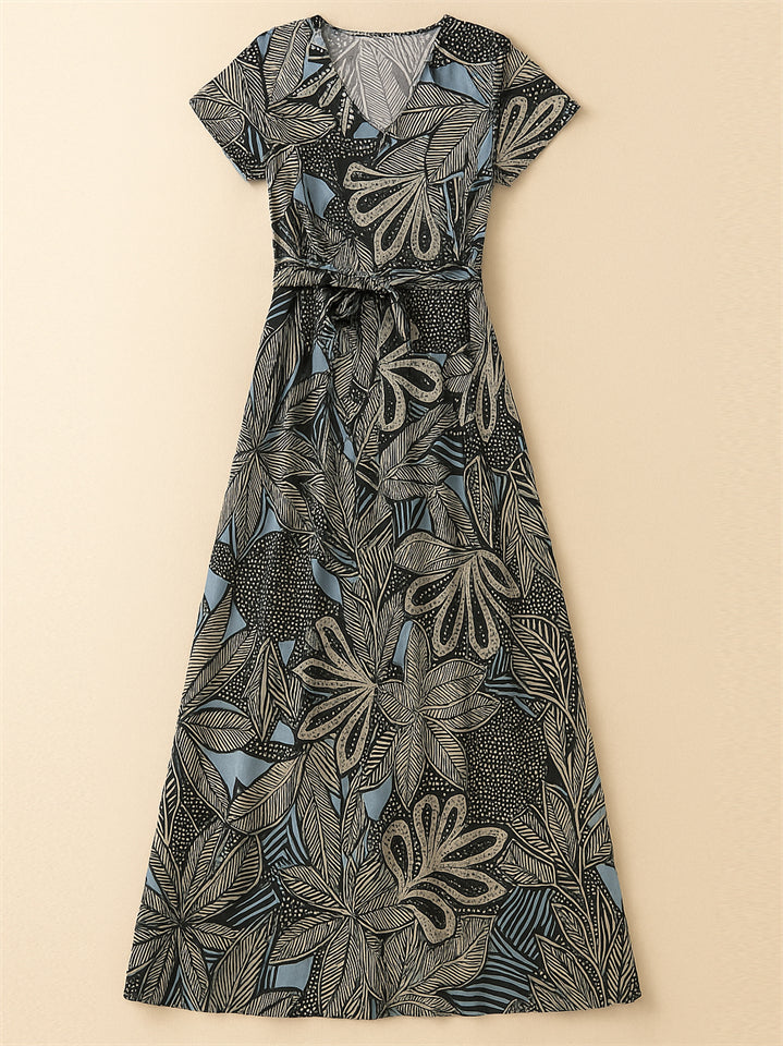 Women's V Neck Boho Holiday Style Tropical Dresses