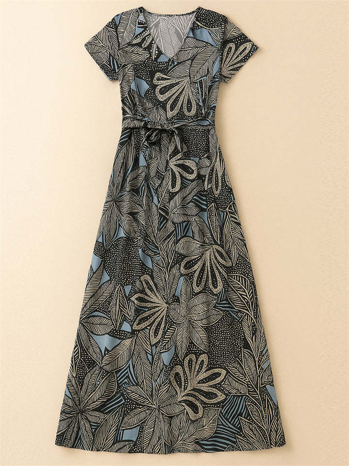 Women's V Neck Boho Holiday Style Tropical Dresses