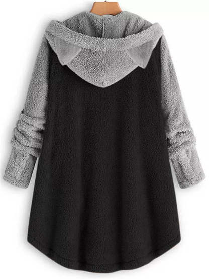 Adorable Fleece Hoodies With Cute Cat's Ears for Women