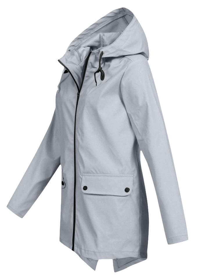 Autumn Windproof Lightweight Zip Up Hooded Outdoor Jackets