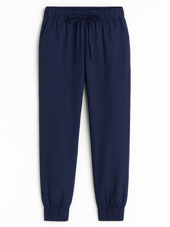 Women's Solid Color Comfort Drawstring Jogger Pants
