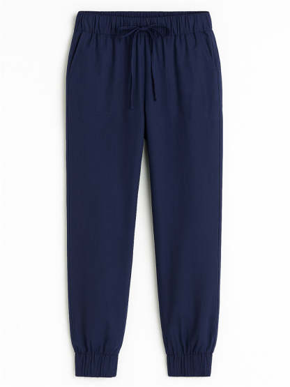Women's Solid Color Comfort Drawstring Jogger Pants